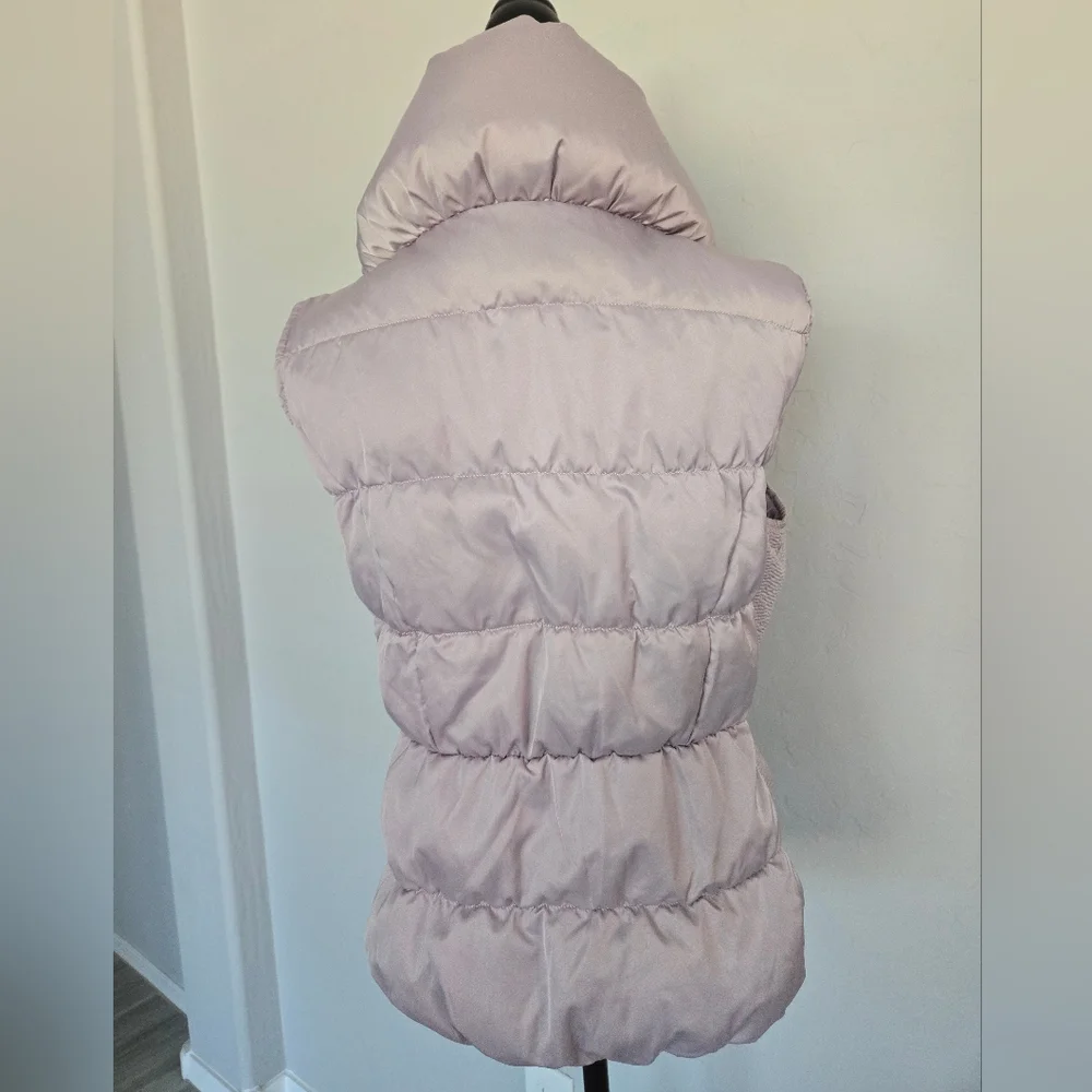 Pale Pink Quilted Down Puffer Vest Double Breasted Ever New Melbourne Woman Sz 8 - Picture 5 of 15